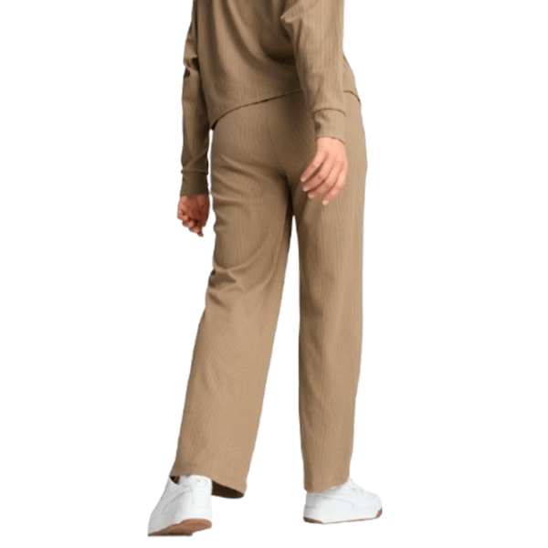 Спортивные брюки для женщин Puma Ess Elevated High-Waist Straight Leg Pan M/ Бежевый photo 4