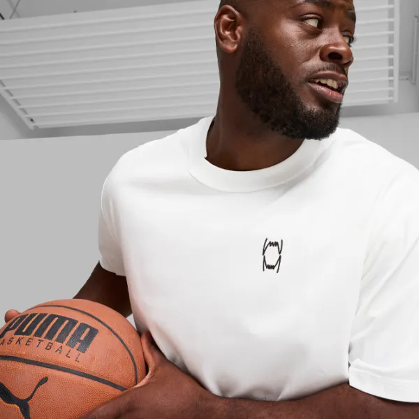 Футболка для мужчин Puma Pivot Tee 2.0 100% хлопок/ White photo 6