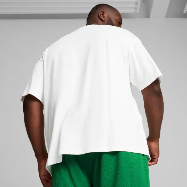 Tricou pentru bărbați Puma Pivot Tee 2.0 100% bumbac/ White photo 7