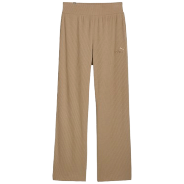 Pantaloni sportivi pentru femei Puma Ess Elevated High-Waist Straight Leg Pan XL/ Beige photo 1
