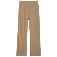 Pantaloni sportivi pentru femei Puma Ess Elevated High-Waist Straight Leg Pan XL/ Beige