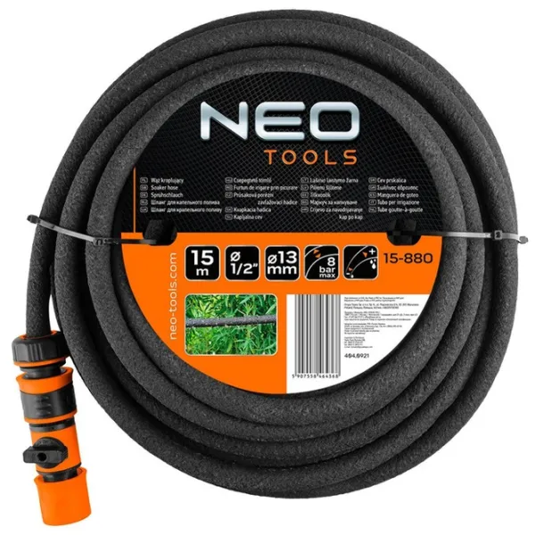 Капельный шланг NEO Tools 15-880 15 м/ 8 бар photo 1