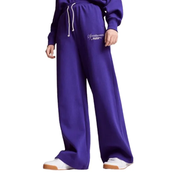 Спортивные брюки для женщин Puma Classics+ Relaxed Sweatpants S/ Lapis Lazuli photo 3