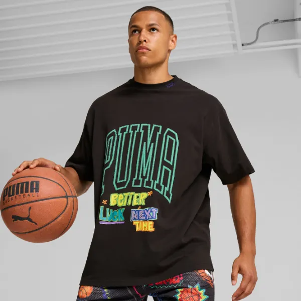 Tricou pentru bărbați Puma Getting Crafty SS Tee 2 P 100% bumbac/ Black photo 2