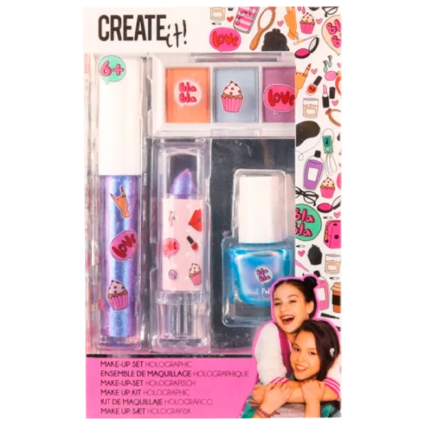 Set de creație Create it Make-Up Set Holographic 84140 6+/ Multicolor Multicolor photo 1