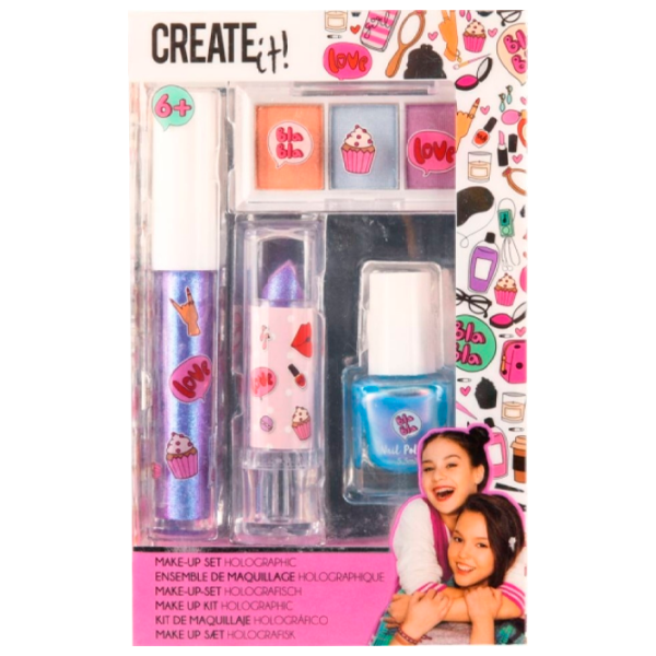 Set de creație Create it Make-Up Set Holographic 84140 6+/ Multicolor Multicolor photo 1