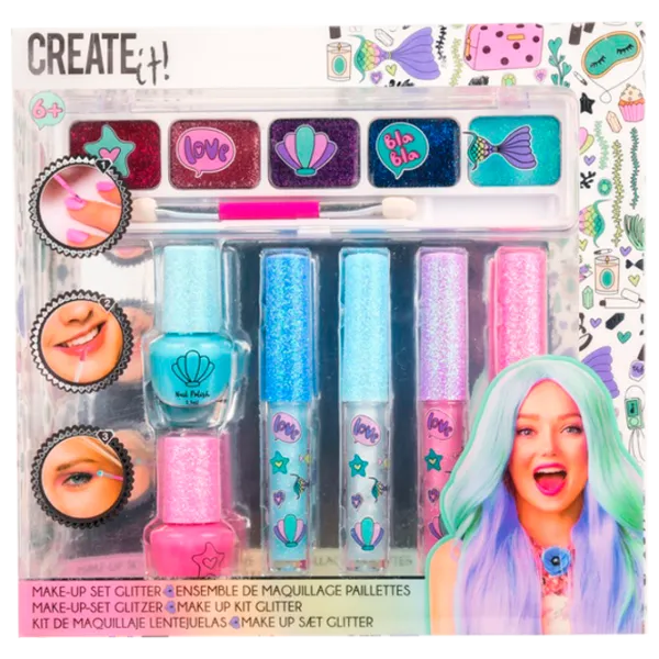 Set de creație Create it Make-Up Set Mermaid 84141 6+/ Multicolor Multicolor photo 1