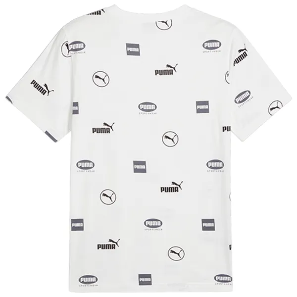 Tricou pentru bărbați Puma Power Aop Tee 100% bumbac/ White photo 3