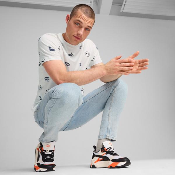 Tricou pentru bărbați Puma Power Aop Tee 100% bumbac/ White photo 5