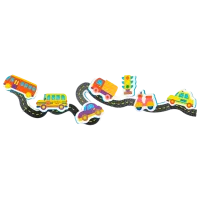 Jucărie de baie Nuby Drum cu mașini NV08007 0.6+/ Multicolor Multicolor