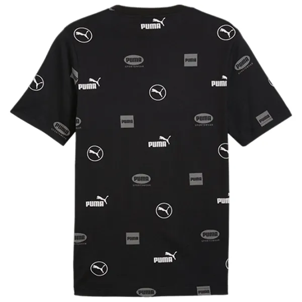 Футболка для мужчин Puma Power Aop Tee 100% хлопок/ Black photo 2
