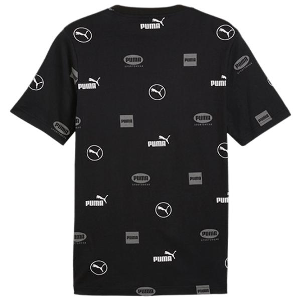 Tricou pentru bărbați Puma Power Aop Tee 100% bumbac/ Black photo 2