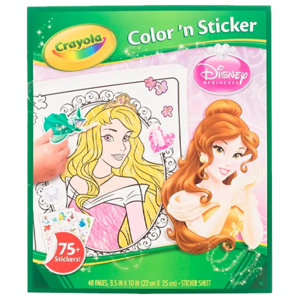 Set de creație Crayola Color'n Sticker Princess 04-0202 3+/ Multicolor Pink photo 1