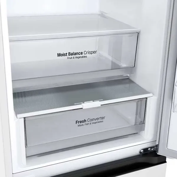 Frigider LG GBV3100CSW cu congelator jos 344 l / 186 cm / White photo 2