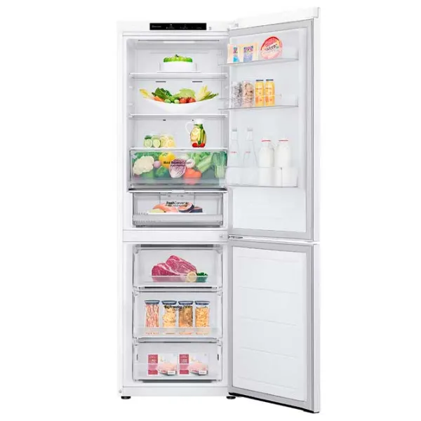 Frigider LG GBV3100CSW cu congelator jos 344 l / 186 cm / White photo 3