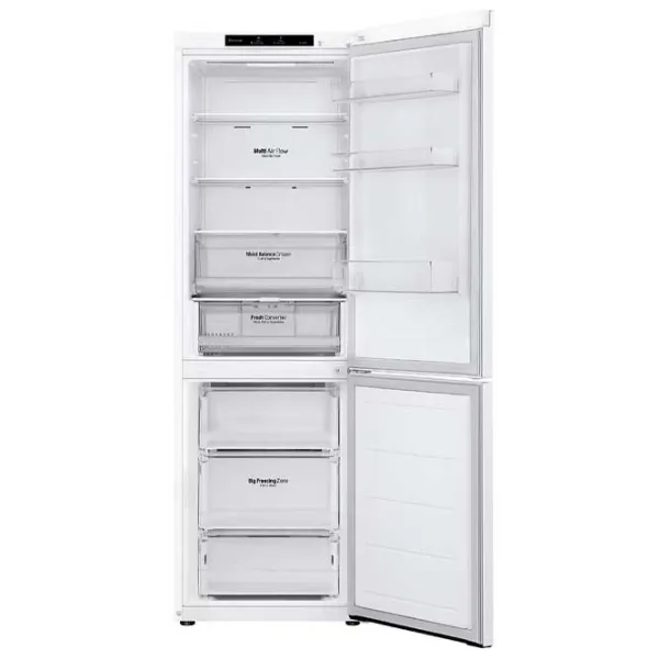 Frigider LG GBV3100CSW cu congelator jos 344 l / 186 cm / White photo 4