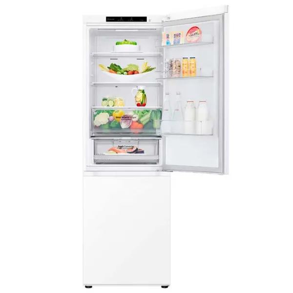 Frigider LG GBV3100CSW cu congelator jos 344 l / 186 cm / White photo 5