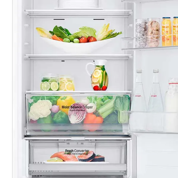 Frigider LG GBV3100CSW cu congelator jos 344 l / 186 cm / White photo 6