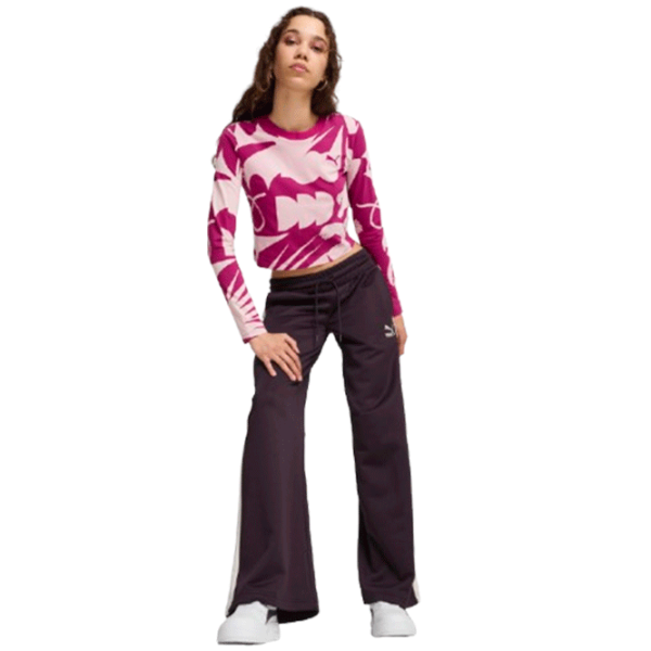 Pantaloni sportivi pentru femei Puma T7 Low Rise Track Pants XL/ Midnight Plum photo 4