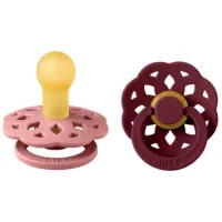 Suzetă cu tetina rotundă Bibs Boheme 230136 Pentru fetițe/ 0 luni - 6 luni/ Latex/ Dusty Pink