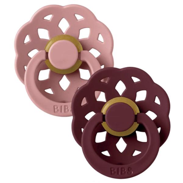 Соска круглая Bibs Boheme 230136 Для девочек/ 0 месяцев - 6 месяцев/ Латекс/ Dusty Pink photo 2