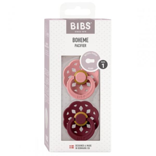 Соска круглая Bibs Boheme 230136 Для девочек/ 0 месяцев - 6 месяцев/ Латекс/ Dusty Pink photo 4