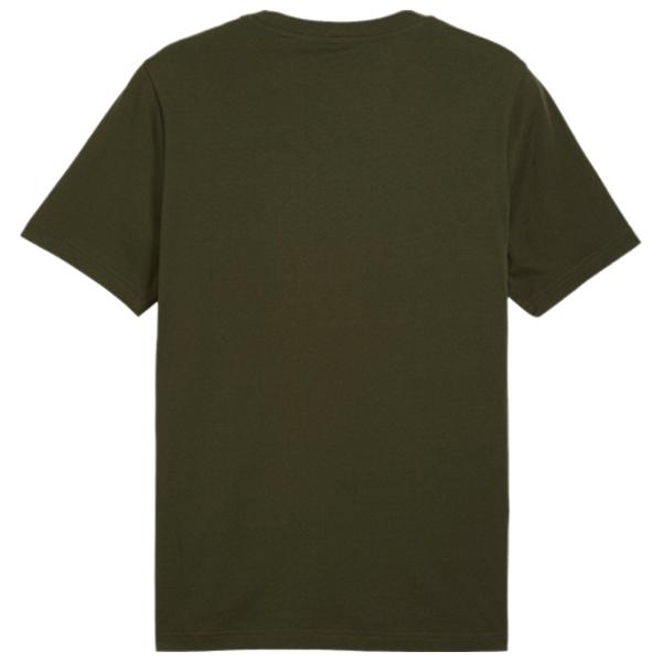 Футболка для мужчин Puma Power Graphic Tee 100% хлопок/ Оливковый Зелёный photo 2
