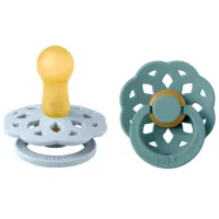 Suzetă cu tetina rotundă Bibs Boheme 240130 Unisex/ 6 luni - 18 luni/ Latex/ Island Sea