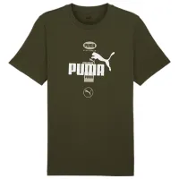 Tricou pentru bărbați Puma Power Graphic Tee 100% bumbac/ Olive Green