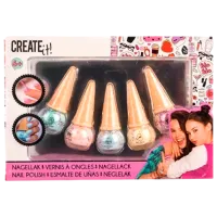 Set de creație Create it Nail Polish Lacuri de Unghii Icecream 84133 6+/ Multicolor Multicolor