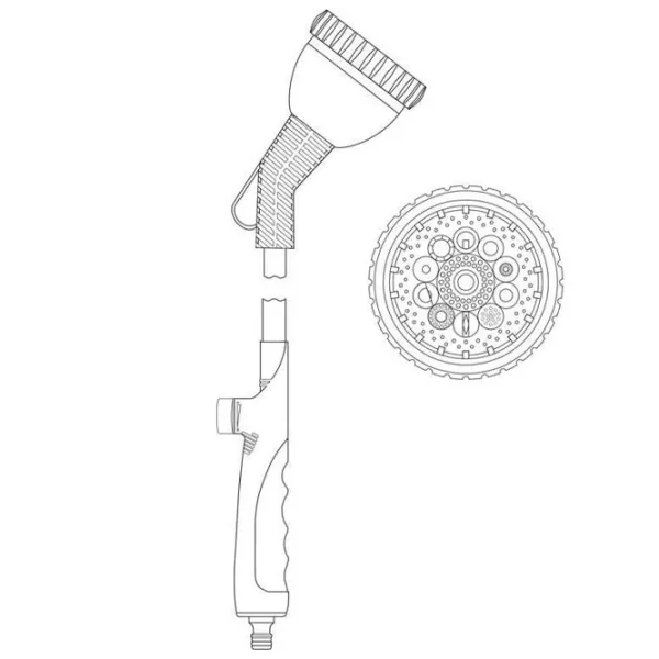 Pistol pentru stropit Flo 89218 10/ Plastic photo 3