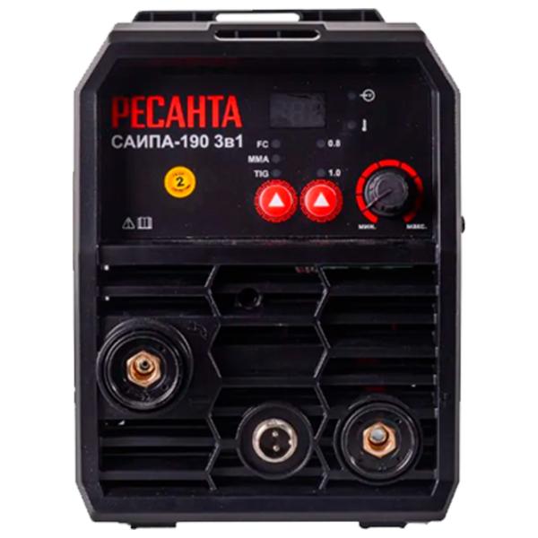 Сварочный аппарат Resanta САИПА-190 220 - 240 В полуавтоматическая (MIG/ MAG), ручная дуговая (MMA), аргонно-дуговая (TIG)/ Серый photo 2