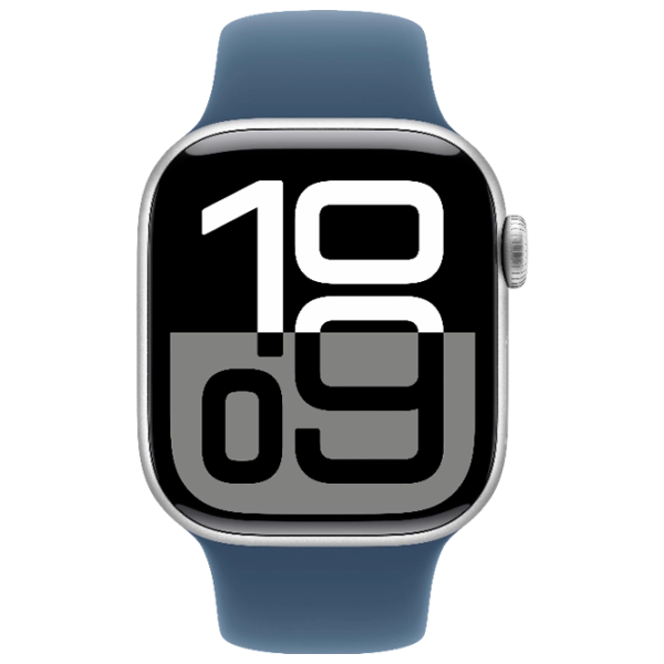 Ceas inteligent Apple Watch Series 10 1.96"/ 46 mm/ Silver - Denim/ MWWL3QI/ A photo 2