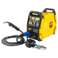 Сварочный аппарат Powermat PM-IMGTS-250L 230 В ММА+MIG+MAG+TIG/ Желтый