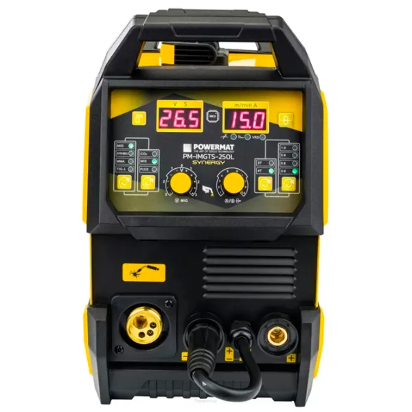 Aparat de sudat Powermat PM-IMGTS-250L 230 V ММА+MIG+MAG+TIG/ Yellow photo 4