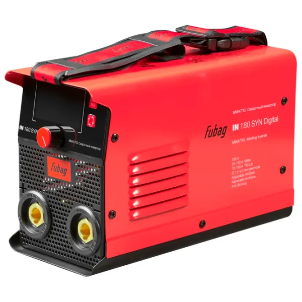 Aparat de sudat Fubag IN 180 SYN Digital 220 V cu electrod (MMA), cu gaz inert (TIG)/ Red photo 1