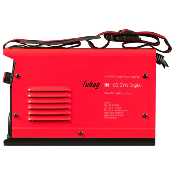 Aparat de sudat Fubag IN 180 SYN Digital 220 V cu electrod (MMA), cu gaz inert (TIG)/ Red photo 2