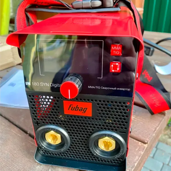 Aparat de sudat Fubag IN 180 SYN Digital 220 V cu electrod (MMA), cu gaz inert (TIG)/ Red photo 6