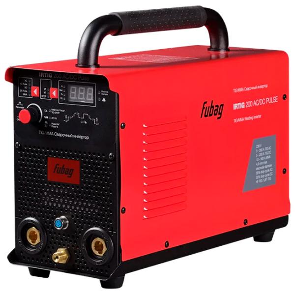 Aparat de sudat Fubag IRTIG 200 AC/ DC PULSE 220 V cu electrod (MMA), cu gaz inert (TIG)/ Red photo 1