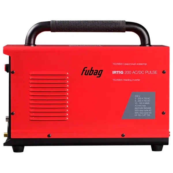 Aparat de sudat Fubag IRTIG 200 AC/ DC PULSE 220 V cu electrod (MMA), cu gaz inert (TIG)/ Red photo 2