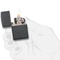 Зажигалка Zippo Classic Iron Stone Серый/ Латунь photo 5