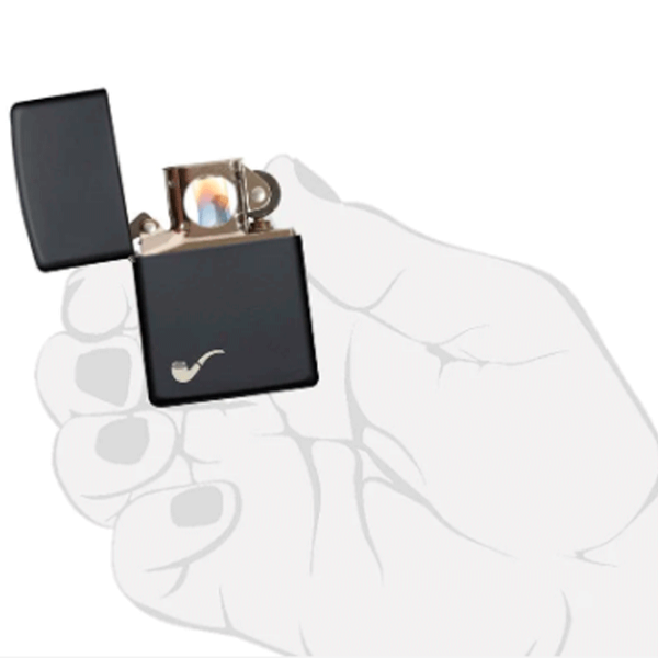 Brichetă Zippo Pipe Black Matte Black/ Alamă photo 5