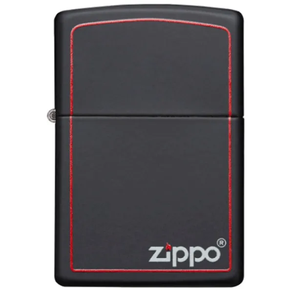 Brichetă Zippo Classic Black and Red Zippo Black/ Alamă photo 1