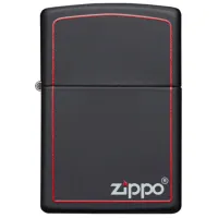 Brichetă Zippo Classic Black and Red Zippo Black/ Alamă