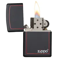 Зажигалка Zippo Classic Black and Red Zippo Black/ Латунь photo 3