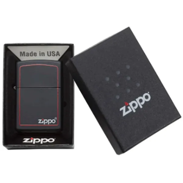Brichetă Zippo Classic Black and Red Zippo Black/ Alamă photo 4