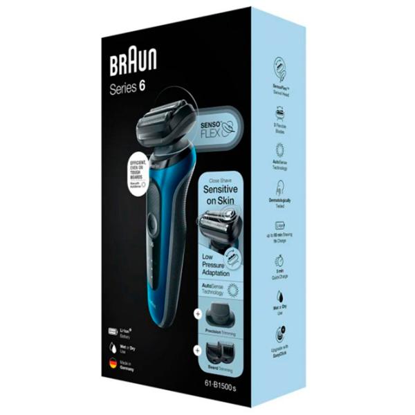 Aparat de ras electric Braun 61-B1500s Black  photo 2