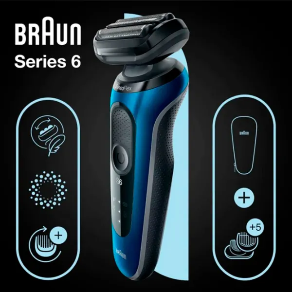 Aparat de ras electric Braun 61-B1500s Black  photo 6
