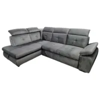 Canapea de colț Mobiland WIND III (Kronos 15) Velur / Gray