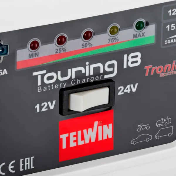 Автомобильное зарядное устройство TELWIN Touring 18 12 A - 15 A photo 4